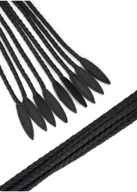 Lanières en cuir noir haut de gamme - accessoire SM chez Sophie Libertine Vannes