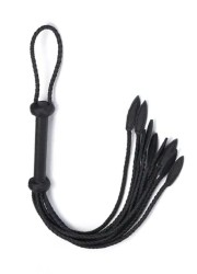 Martinet en cuir noir Cat-O-Nine Demon’s Kiss – boutique BDSM Sophie Libertine Vannes