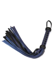 Martinet en cuir noir et bleu en vente à la boutique Sophie Libertine Vannes