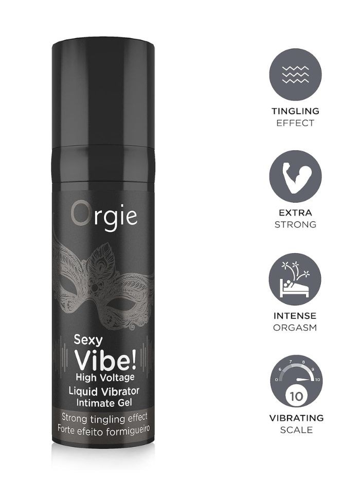 ORGIE High Voltage – le gel qui vibre en externe vendu chez Sophie Libertine Vannes