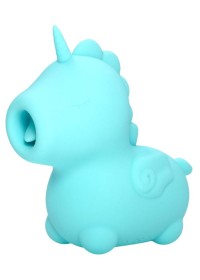 Sextoy externe UniHorn Mount’n Peak bleu pastel – langue tourbillonnante