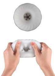 Zoom sur la gaine douce et texturée, pensée pour maximiser la stimulation.