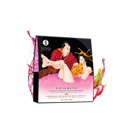 Shunga Gel de bain Lovebath Sensual fruit du dragon rose