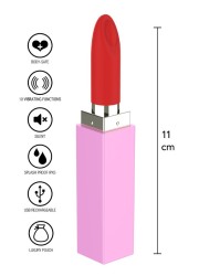 Sextoy puissant et discret pour femme en forme de rouge à lèvres