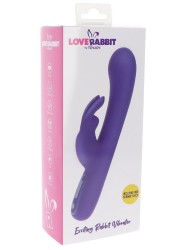 Vibromasseur Love Rabbit double stimulation pénétrant et externe avec différentes vitesses