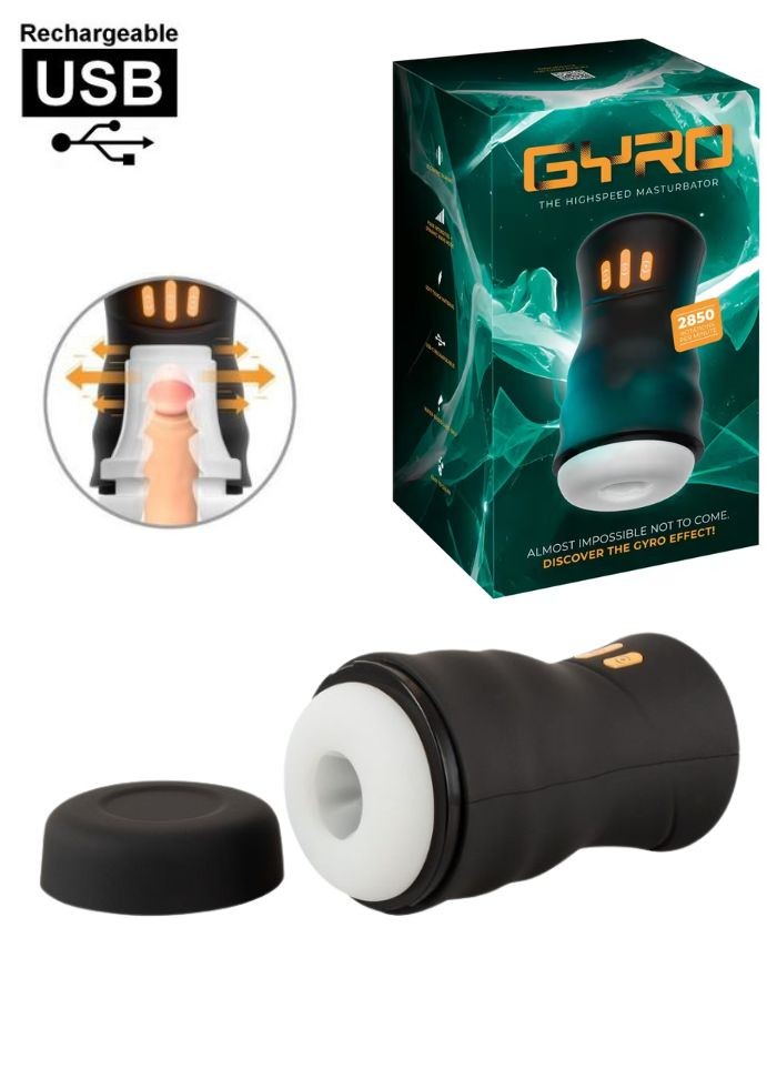 Masturbateur Gyroscopique vibrant et rechargeable USB-C incluse - Sophie Libertine Vannes