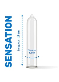 Préservatif de taille standard avec une matière très fine pour vous offrir un maximum de sensations