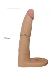 Dimension du gode pour double péntration - 15cm de long avec un diamètre assez fin de 3 cm pour une pénétration anale