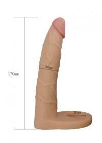 Dimension du gode pour double péntration - 15cm de long avec un diamètre assez fin de 3 cm pour une pénétration anale