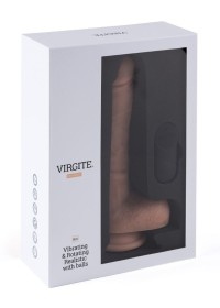 Packaging du gode ventouse vibrant et rotatif nude avec télécommande à distance - Sophie Libertine Vannes