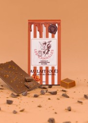 Les Canailles chocolat au lait avec des éclats de caramel en vente chez Sophie Libertine Vannes