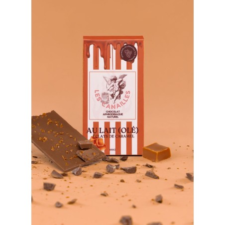 Les Canailles chocolat au lait avec des éclats de caramel en vente chez Sophie Libertine Vannes