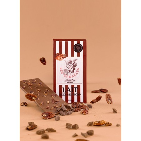 Chocolat au lait avec éclat de noix de pécan - Sophie Libertine Vannes
