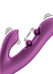 Deux billes internes en va-et-vient pour un massage vaginal intense - Vibration externe sur le clitoris
