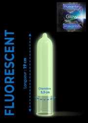 Préservatifs fluorescent masculin taille standard en vente chez Sophie Libertine Vannes