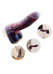 Gode ventouse forme réaliste avec vibration et va-et-vient - Sophie Libertine Vannes
