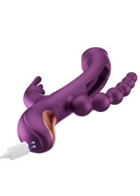 Vibromasseur connecté rechargeable avec triple stimulation pour cam girl - Sophie Libertine Vannes