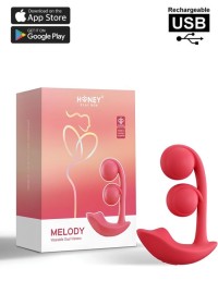 Sextoy féminin avec deux boules - Vibromasseur pénétrant avec stimulation du clitoris