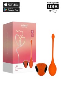 Oeuf vibrant rechargeable avec télécommande et application smartphone - Honey play box Lili