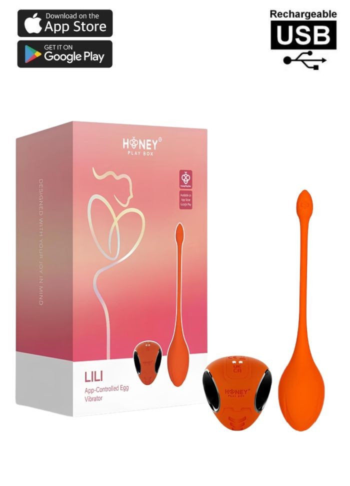 Oeuf vibrant rechargeable avec télécommande et application smartphone - Honey play box Lili
