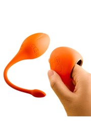 Oeuf vibrant rechargeable avec télécommande et application smartphone - Honey play box Lili