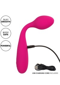 Présentation de la recharge USB et du bouton de commande intuitif.