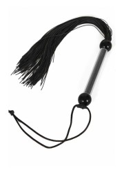 Martinet lanières latex Soft rubber cat noir - L 36 cm