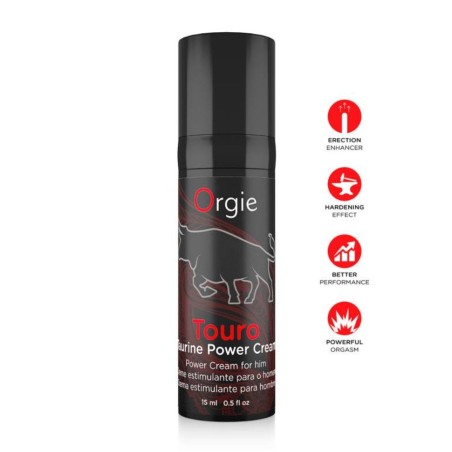 Crème tonifiante masculine  ORGIE Touro – performance et vitalité naturelle.