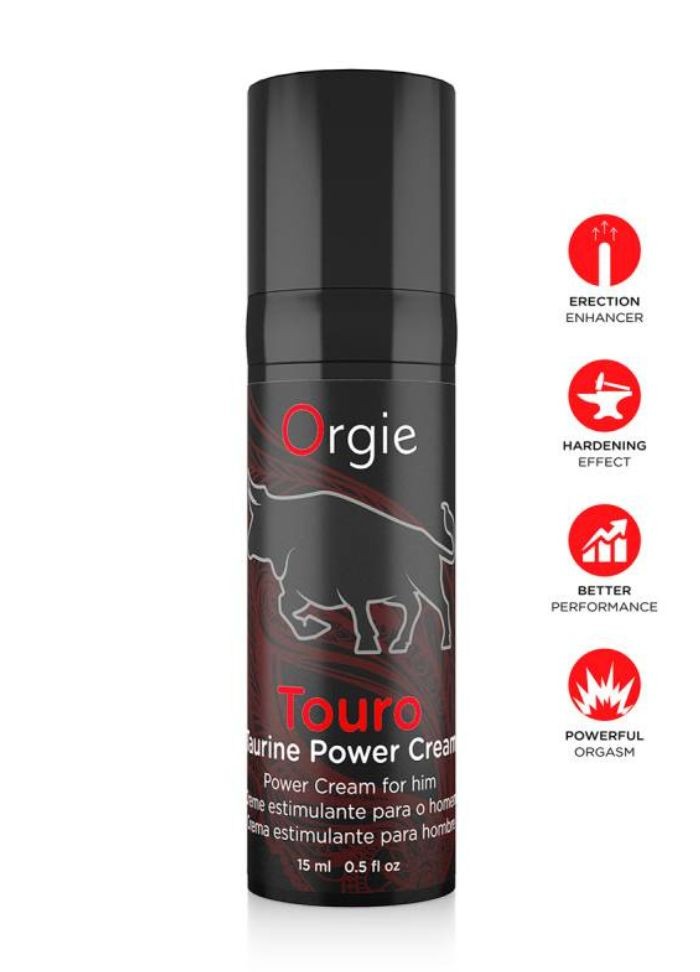 Crème tonifiante masculine  ORGIE Touro – performance et vitalité naturelle.