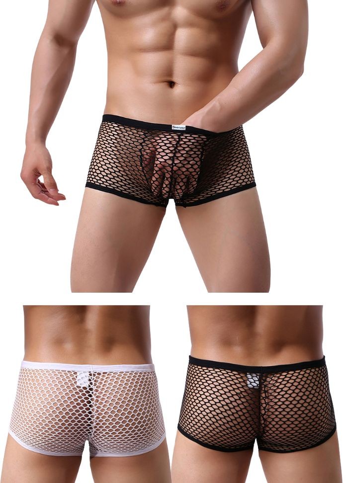 Lingerie masculine transparente en vente chez Sophie Libertine Vannes