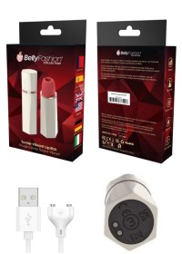 Présentation du packaging de la boite du sextoy a aspiration et vibration rechargeable USB