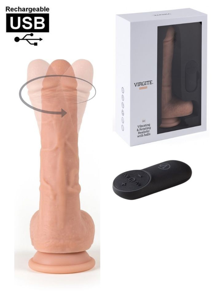 Gode ventouse en silicone liquide avec une texture douce et réaliste avec rotation