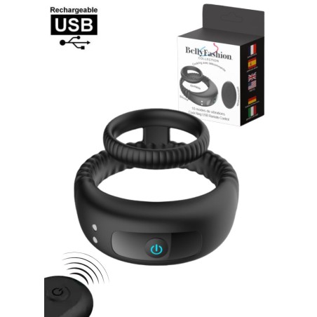 Cockring masculin avec vibrant et rechargeable avec télécommande a courte distance