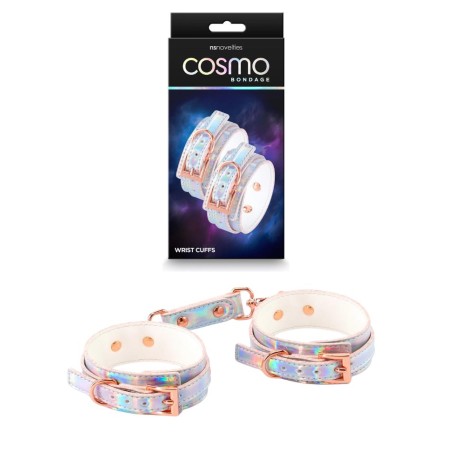 Menottes de poignets aux couleurs douces et holographiques - Sophie Libertine Vannes