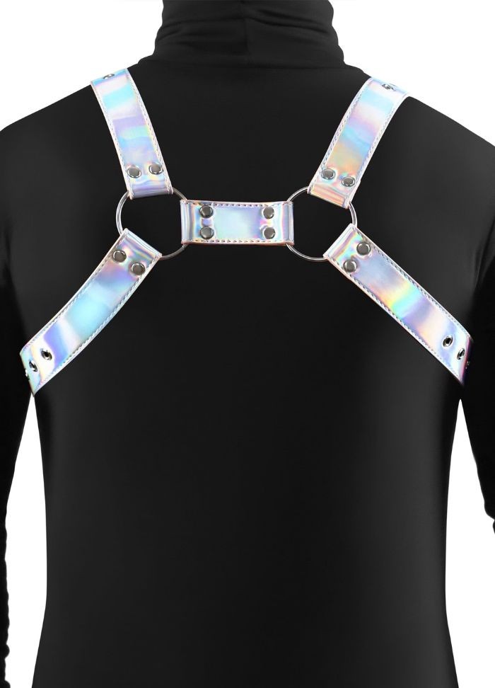 Harnais masculin - Larges lanières harnais de poitrine - Sophie Libertine Vannes