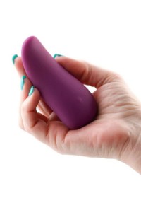 Mini vibromasseur en galet violet avec la pointe souple - Sophie Libertine Vannes