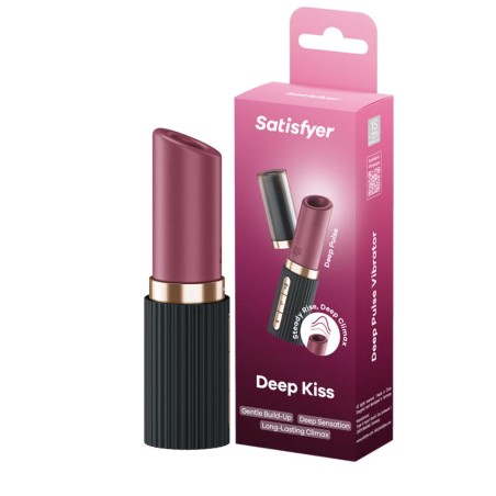 Satisfyer Deep Kiss - stimulateur puissant 30 intensités pour une montée en plaisir progressive