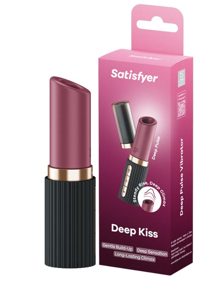 Satisfyer Deep Kiss - stimulateur puissant 30 intensités pour une montée en plaisir progressive