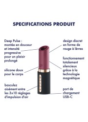 Stimulateur rechargeable avec systeme d'aspiration en vente chez Sophie Libertine Vannes sexshop Morbihan