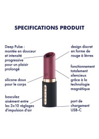 Stimulateur rechargeable avec systeme d'aspiration en vente chez Sophie Libertine Vannes sexshop Morbihan
