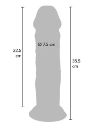 Gode ventouse dual density touché réaliste en vente chez Sophie Libertine Vannes
