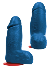 Gros gode ventouse bleu de la marque fuck and fist avec diametre de 10.8 cm