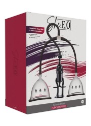 Set de pompes à seins She.E.O avec système de vide contrôlé - Sophie Libertine Vannes