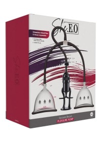 Set de pompes à seins She.E.O avec système de vide contrôlé - Sophie Libertine Vannes