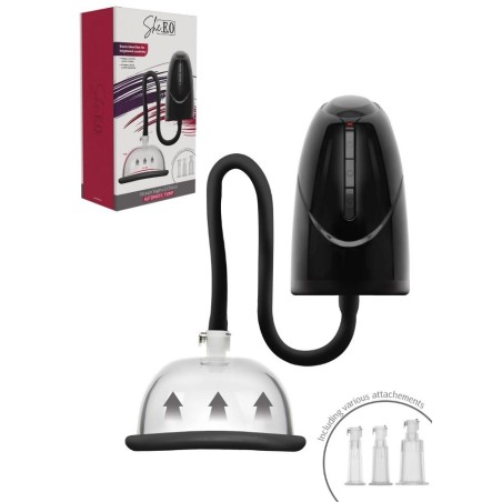 Pompe électrique rechargeable pour le développement de la vulve et des tetons