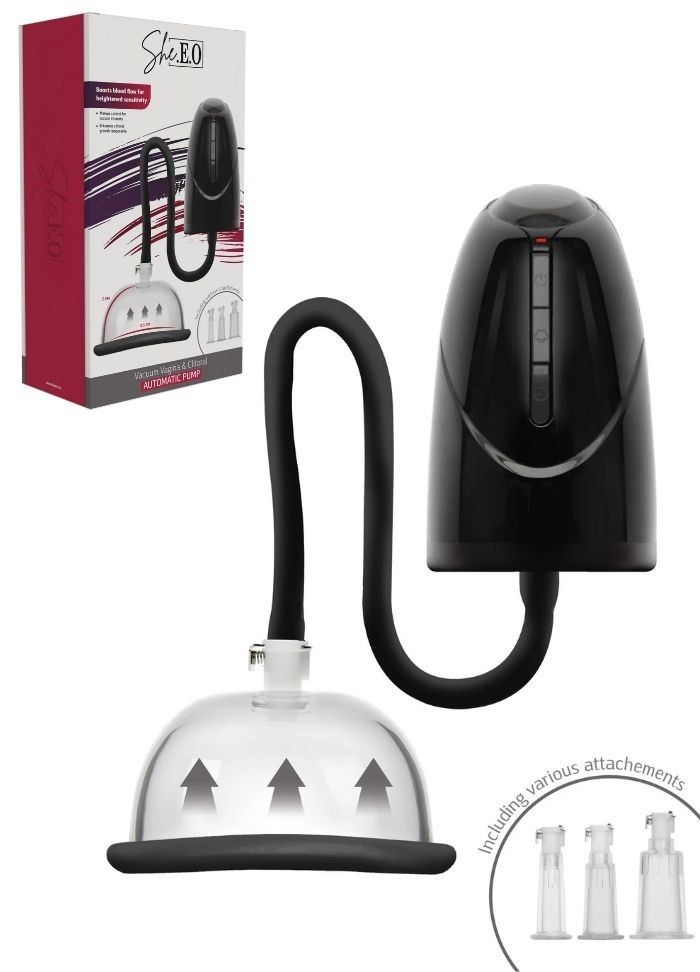 Pompe électrique rechargeable pour le développement de la vulve et des tetons