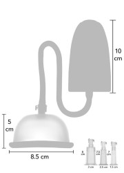 Pompe stimulation et aspiration - Vaginale et clitoridienne avec cylindre pour les tétons