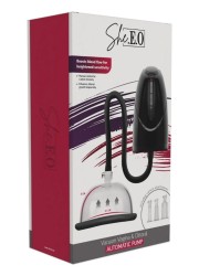 Pompe aspiration de la vulve, du clitoris et des tétons - Détail du contrôleur intelligent avec adaptateur universel.