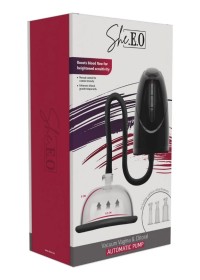 Pompe aspiration de la vulve, du clitoris et des tétons - Détail du contrôleur intelligent avec adaptateur universel.