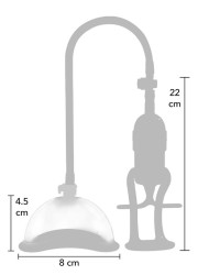 Pompe vaginale pour femme - Stimulateur par aspiration avec poire d'aspiration à l'ancienne qui développe la vulve